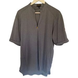 Apparel collection McDonald’s uniform gray short sleeve zipper front medium